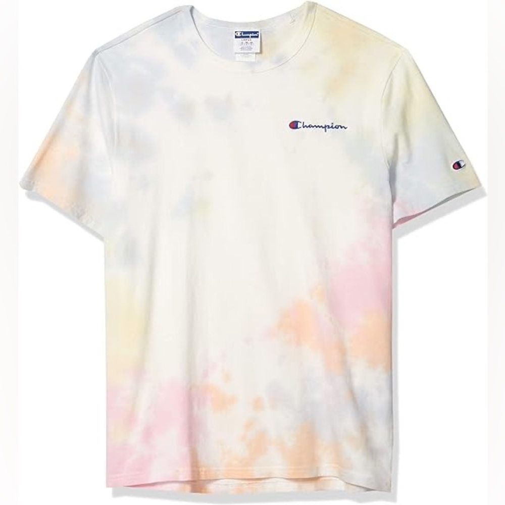 Champion Unisex Cotton Heritage Tie-Dyed Tee in Cloud Dye - Size S - Picture 2 of 3